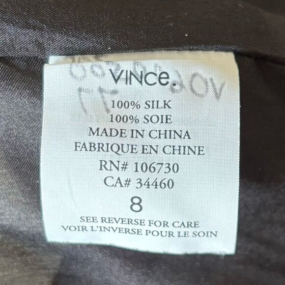 Vince Mini Black Dress Crew Neck Sleeveless Size 8 - Picture 12 of 12